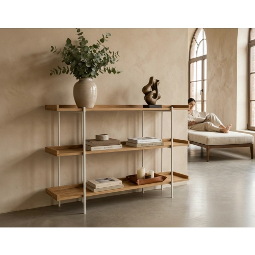 KONSOLA Z DREWNA LITEGO DĄB OLCHA JESION SKD-345